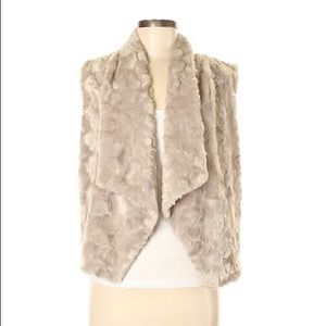 Faux fur vest